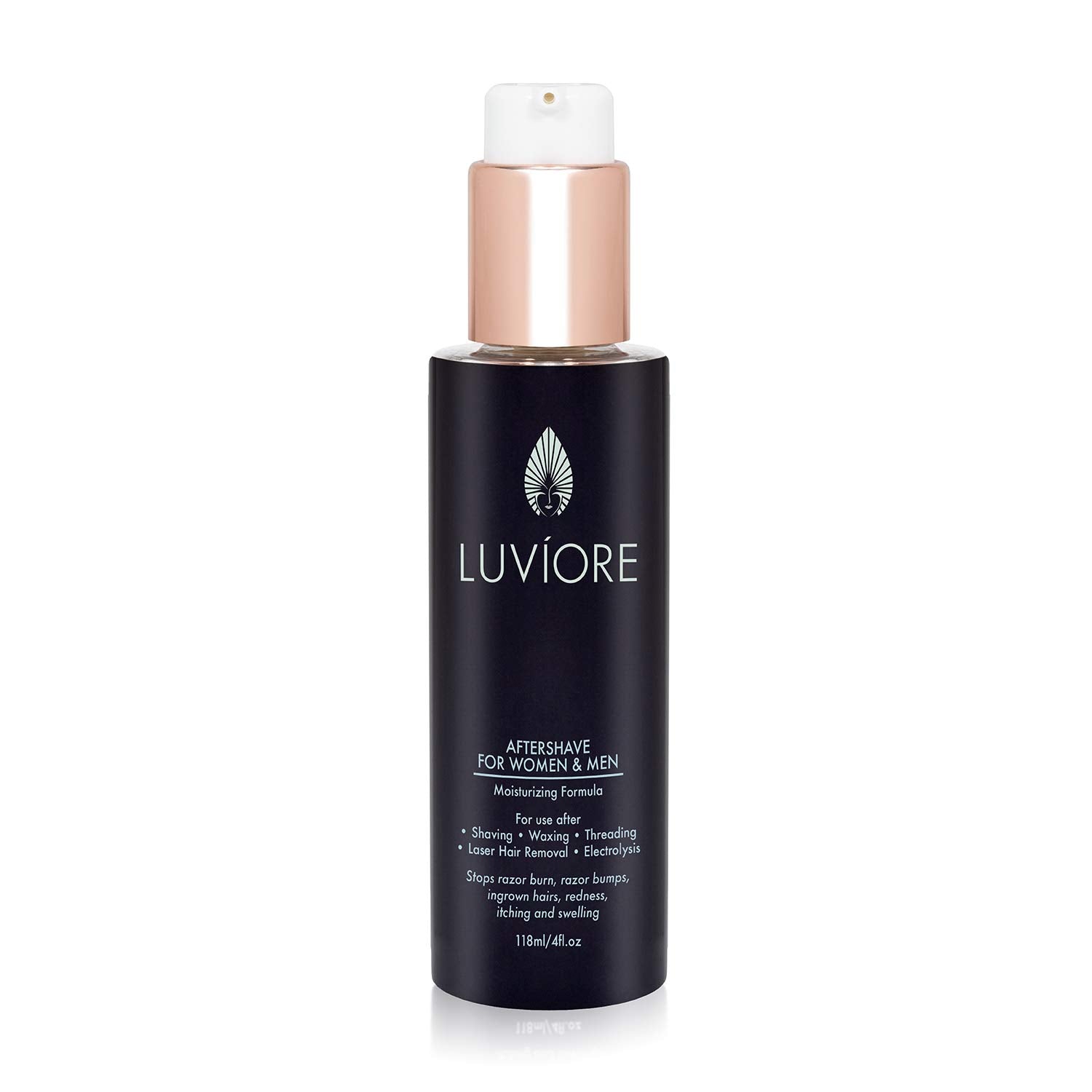 Luviore Ingrown Hair Treatment and After Shave Solution | Ingrown Hair Serum for Razor Burn and Razor Bump Treatment for Bikini Area | After Waxing Skin Care | Moisturizing Serum for Women & Men, 4oz