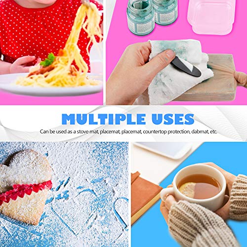 LEOBRO 2 Pack 15.7" x 11.7" Large Silicone Sheet