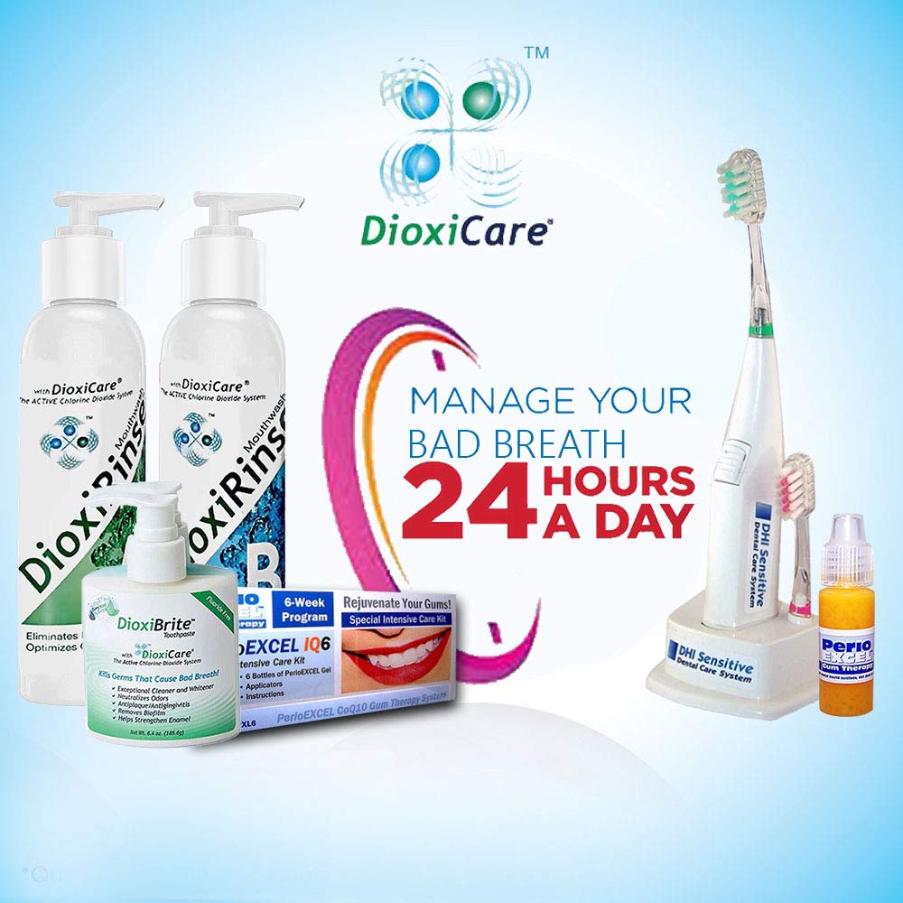Sensitive Dental Care DioxiRinse Anti-Microbial Mouthrinse 32 Oz. New Boxed Design