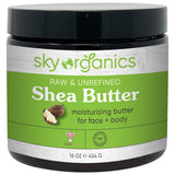 Shea Butter by Sky Organics (16 oz) 100% Pure Unrefined Raw African Shea Butter for Face and Body Moisturizing Natural Body Butter for Dry Skin