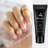 Glitter Poly Gel Poly Nail Extension Gel Kit Poly Nail Kit Builder Gel Poly Gel for Nail Kit Glitter Clear Pink Color Nail Extender Gel