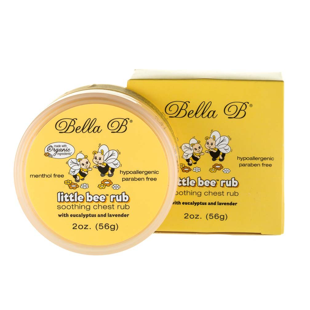 BELLA B Bundle Chest Rub 2 oz & Baby Massage Oil 2 oz - Baby Chest Rub - Baby Vapor Rub - Baby Oil Organic - Organic Baby Oil - Eucalyptus Chest Rub - Baby Oil Rub - Hypoallergenic Massage Oil Infant