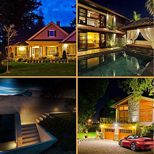 Aootek 182 Led Solar outdoor motion sensor lights upgraded Solar Panel to 15.3 in2