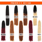 Ali Show 18inch Sister Locks Crochet Braids 54roots/pack Micro Faux Locs Crochet Hair Mini Dreadlocks Afro Twist Braids Syntehtic Hair Extension 4pack/lot (18inch, T1B/27)