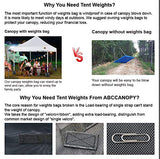 ABCCANOPY Industrial Grade Weights Bag Leg Weights for Pop up Canopy Tent, Patio