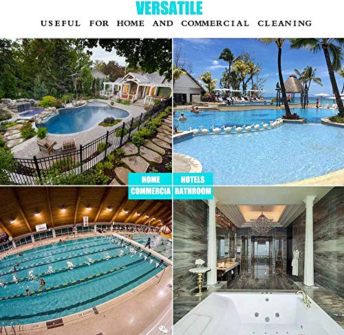 Swimming Pool Wall & Tile Brush ,18" Polished Aluminum Back Cleaning Brush Head