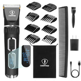 Ceenwes Hair Clippers Professional Heavy Duty Barber Shavers Machine 3-Speed Rechargeable Cordless Haircutting Tools for Men and Family Use