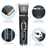 Ceenwes Hair Clippers Professional Heavy Duty Barber Shavers Machine 3-Speed Rechargeable Cordless Haircutting Tools for Men and Family Use