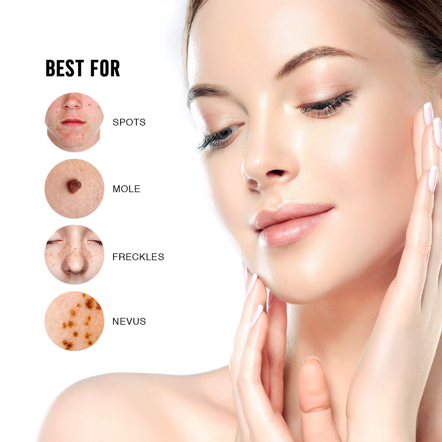 Ariella Removal Treatment-Made of Natural Plant Extracts-Simple and Easy to Apply Skin Tag Remover & Mole Corrector and Repair Lotion Set,