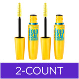 Maybelline Volum' Express The Colossal Waterproof Mascara Makeup, Volumizing No Clump Mascara, Glam Black, 2 Count