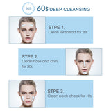 Liberex Sonic Vibrating Facial Cleansing Brush - 3 Brush Heads with 3 Modes, Waterproof, Smart Timer, Wireless Charging for Face Cleaning, Exfoliating and Massaging, Egg Shape, White