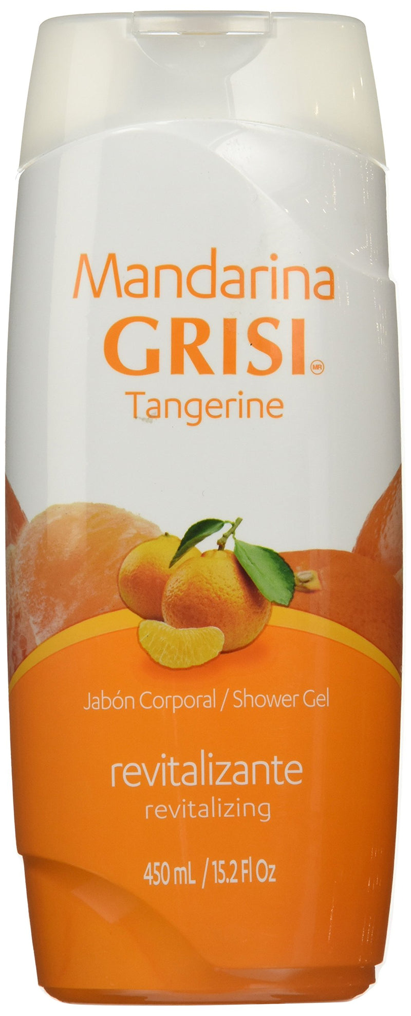 "Mandarina Grisi Shower Gel | Revitalizing Body Wash for All Skin Types, Bath Soap with Tangerine Provides a Pleasant Citrus Smell; 15.2 Fl Ounces"