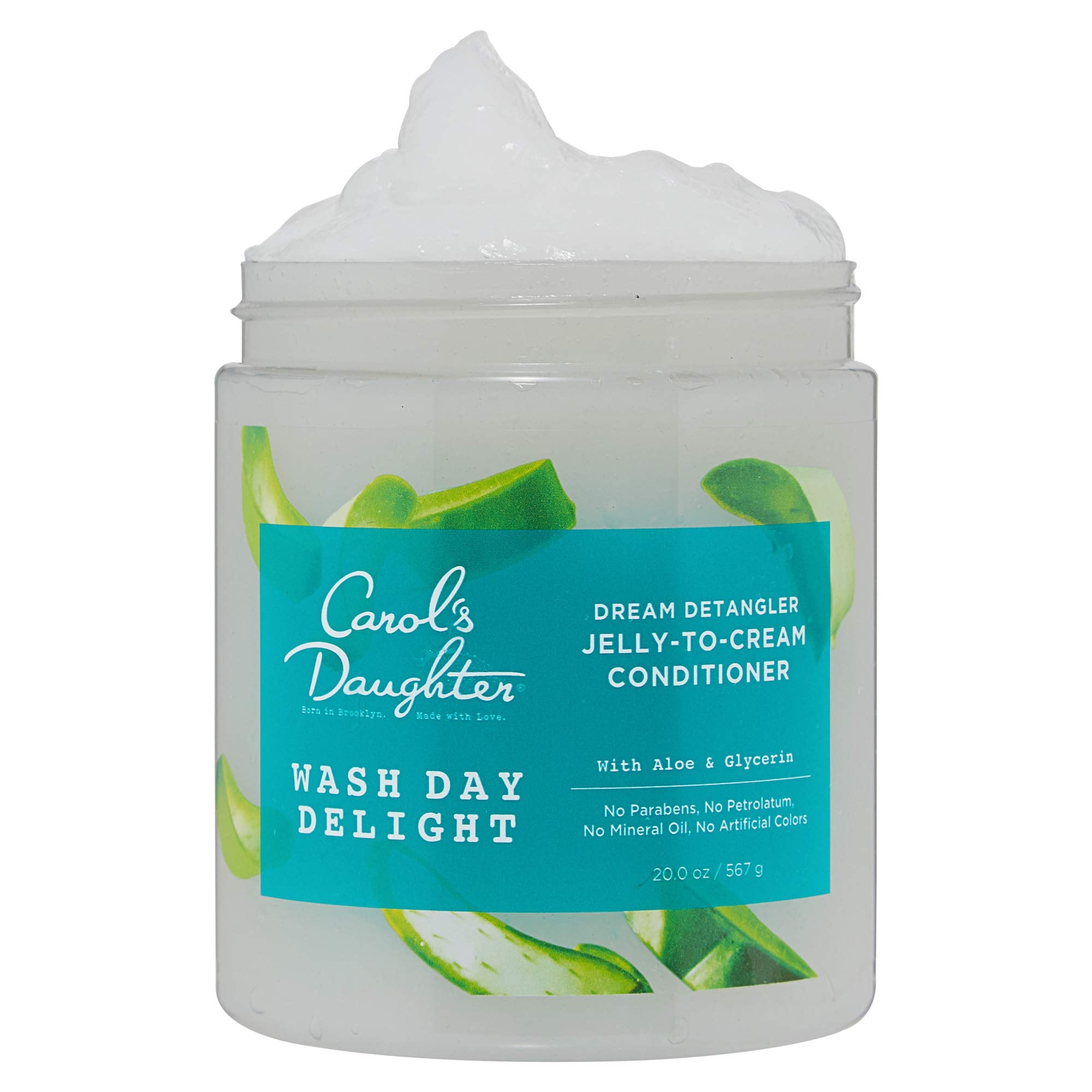 Carol’s Daughter Wash Day Delight Detangling Jelly-To-Cream Conditioner with Glycerin and Aloe, Paraben-Free for Moisture, Hydration and Shine, Aloe, 20 Oz