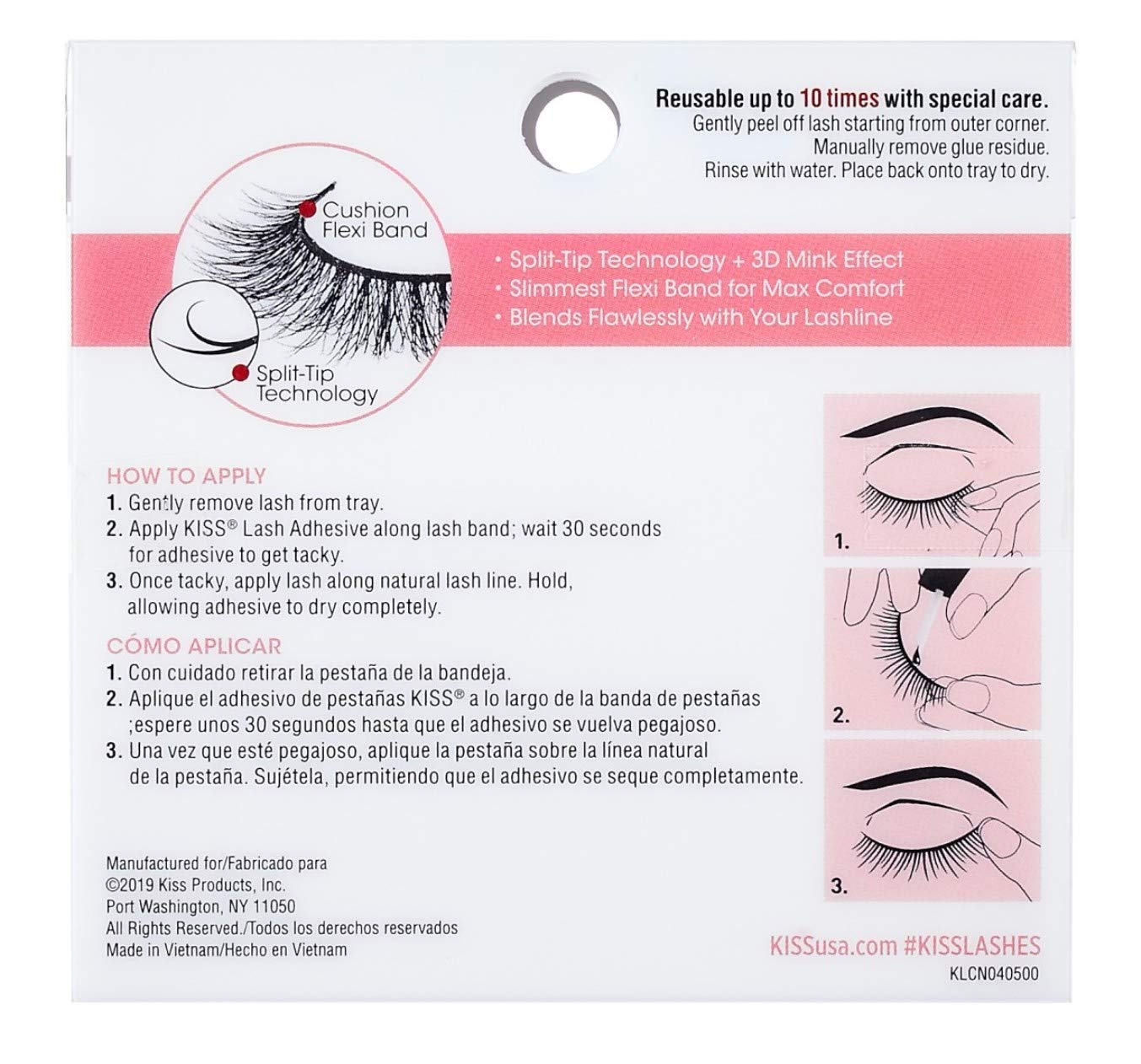 Kiss Lash Couture Naked Drama Organza (3 Pack)