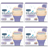 Schick Intuition Pure Nourishment Womens Razor Refills with Coconut Milk and Almond Oil