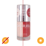 Del Sol Color-Changing Nail Polish - Just a Moon Phase - Changes Color from Light Peach to Red in The Sun - Quick Dry, 5-Free Nail Lacquer - .34 fl oz/ 10mL