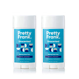 Pretty Frank Natural Deodorant Stick- Baking Soda Free Natural Deodorant for Women, Men, Teens, Kids – Paraben Sulfate Free with Arrowroot, Coconut Oil, Shea Butter, Vitamin E, Zinc – Unscented 2pk