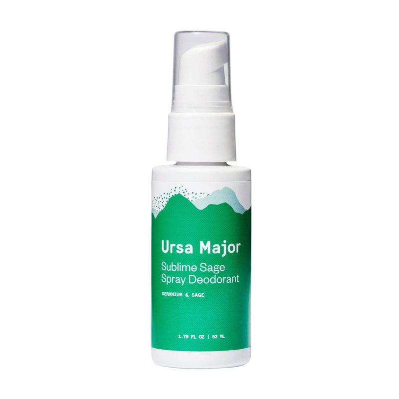 Ursa Major Sublime Sage Natural Spray Deodorant | Aluminum-free, Vegan, Cruelty-free, Non-Staining | 1.79 ounces