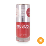 Del Sol Color-Changing Nail Polish - Just a Moon Phase - Changes Color from Light Peach to Red in The Sun - Quick Dry, 5-Free Nail Lacquer - .34 fl oz/ 10mL