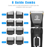 Ceenwes Hair Clippers Professional Heavy Duty Barber Shavers Machine 3-Speed Rechargeable Cordless Haircutting Tools for Men and Family Use