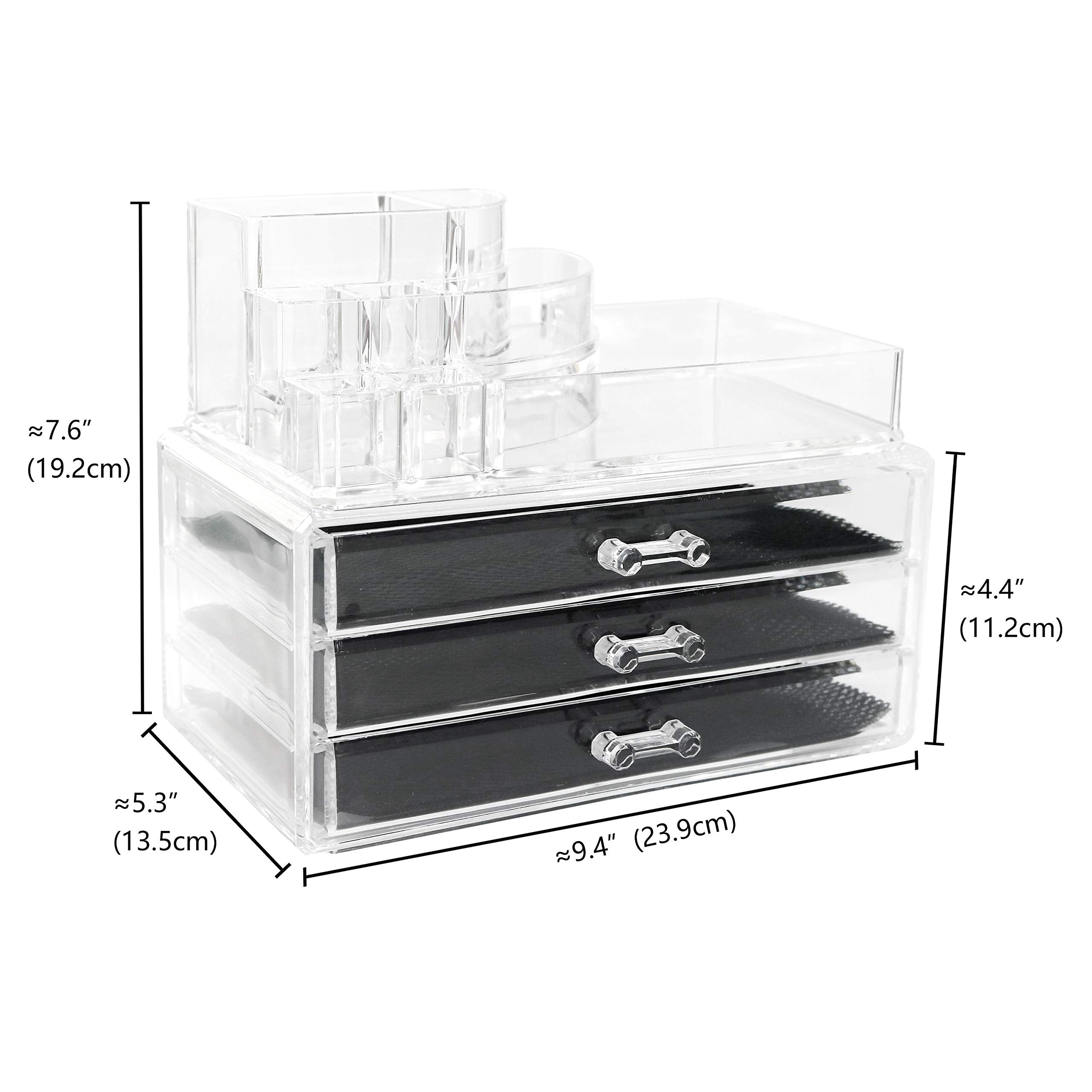 MORTHOME M Makeup Organizer, Make up Organizers, Cosmetics and Jewelry Storage Organizer Case Display Boxes (8803-1)