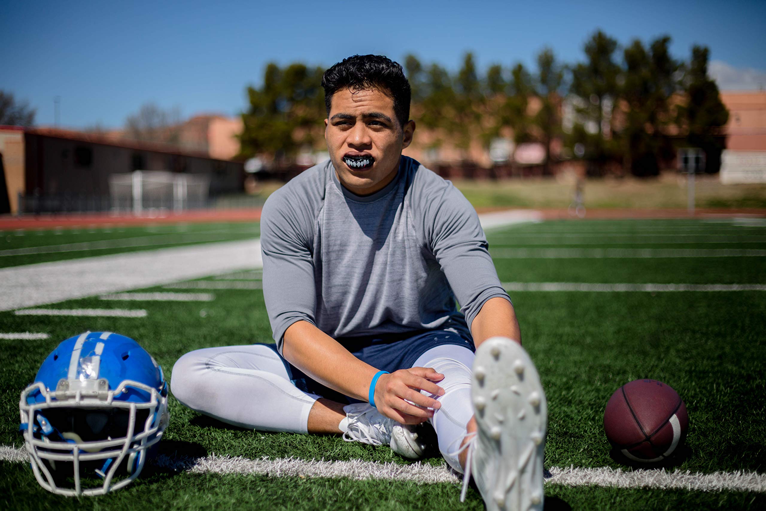 Warrior Mouthguards - Vampire Fang Moldable Mouth Guard with Case for Youth and Adults