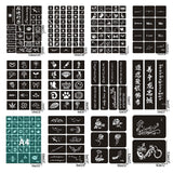 Henna Stencil Reusable 460+ Designs,Henna tattoo Template 24 Sheets,Christmas Temporary tattoo Stencils ,Airbrush Tattoo Stencils,Cool Stickers