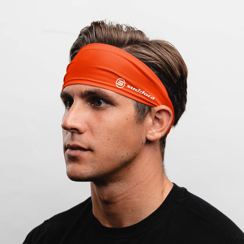 Suddora Solid Color Wide Headband/Sweatband (Made in USA) - Workout, Football, Soccer, Yoga