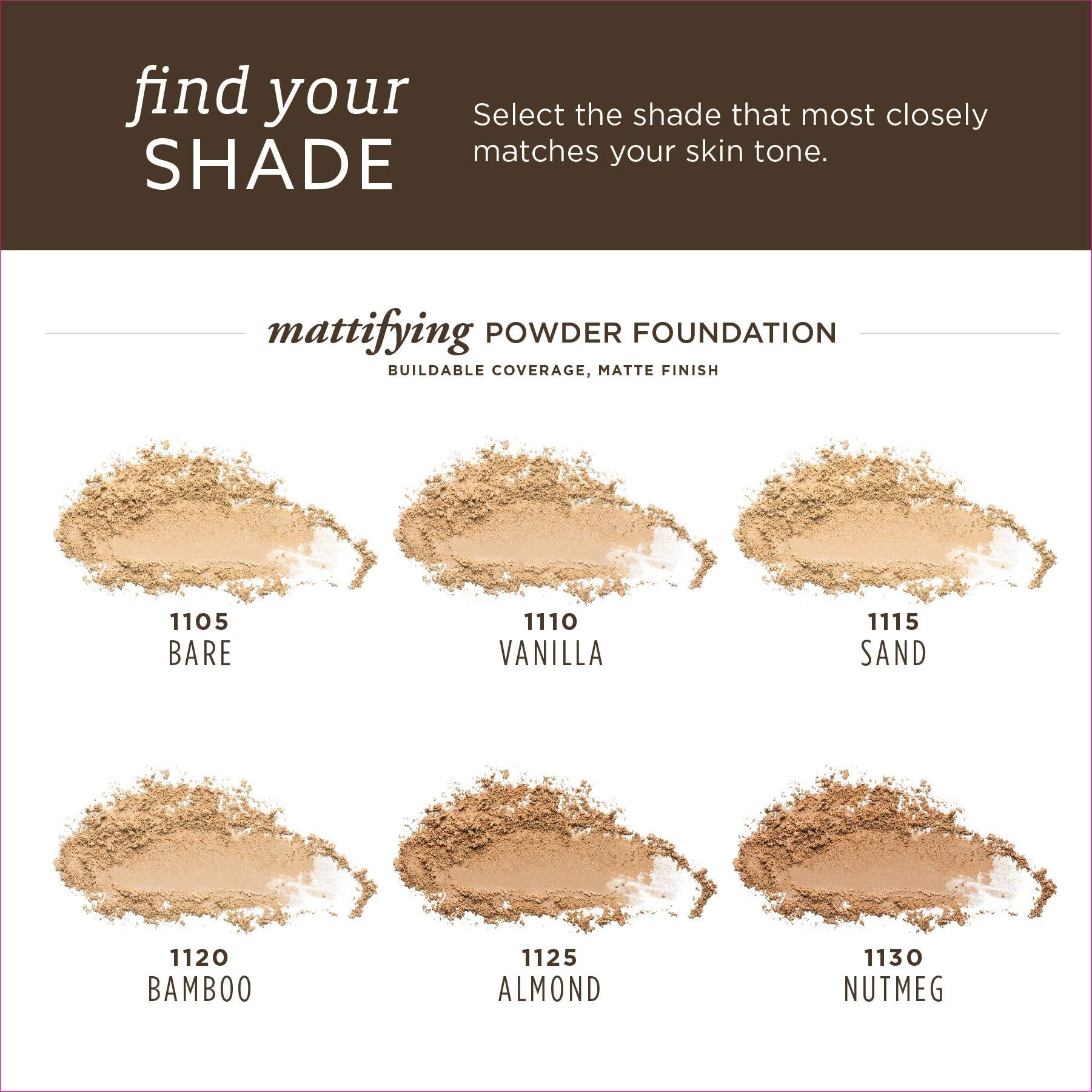 Burts Bees 100% Natural Mattifying Powder Foundation, Vanilla - 0.3 Ounce (Pack of 2)