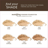 Burts Bees 100% Natural Mattifying Powder Foundation, Vanilla - 0.3 Ounce (Pack of 2)