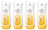 Olay Ultra Moisture Shea Butter In-Shower Body Lotion, Improves Dry Skin Hydration in 5 Days, 15.2 Fl Oz (Pack of 4)