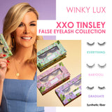 Winky Lux XXO Tinsley False Eyelash Collection, Tinsley Mortimer Collab for Reusable Glue-On False Eyelashes for a Wispy Look, Fake Eyelashes for Full Dramatic Looking Eyes, 1 Pair, Everything