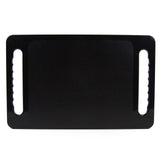 Large Hand Mirror with Double Handle - Rectangular Hand Held Mirror with Handle - Hair Salon Equipment Hairstylist and Barber Accessories (Black)