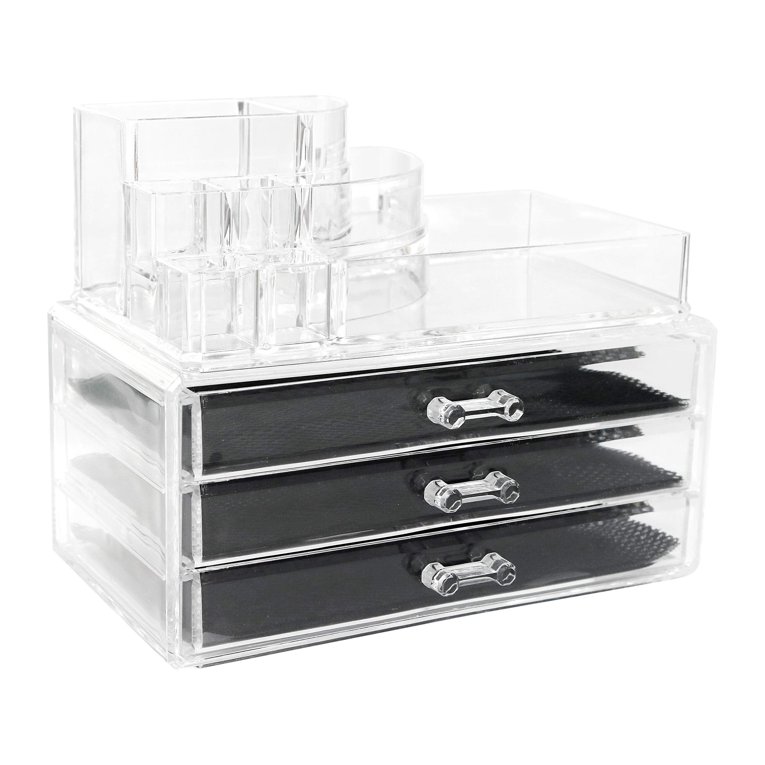 MORTHOME M Makeup Organizer, Make up Organizers, Cosmetics and Jewelry Storage Organizer Case Display Boxes (8803-1)