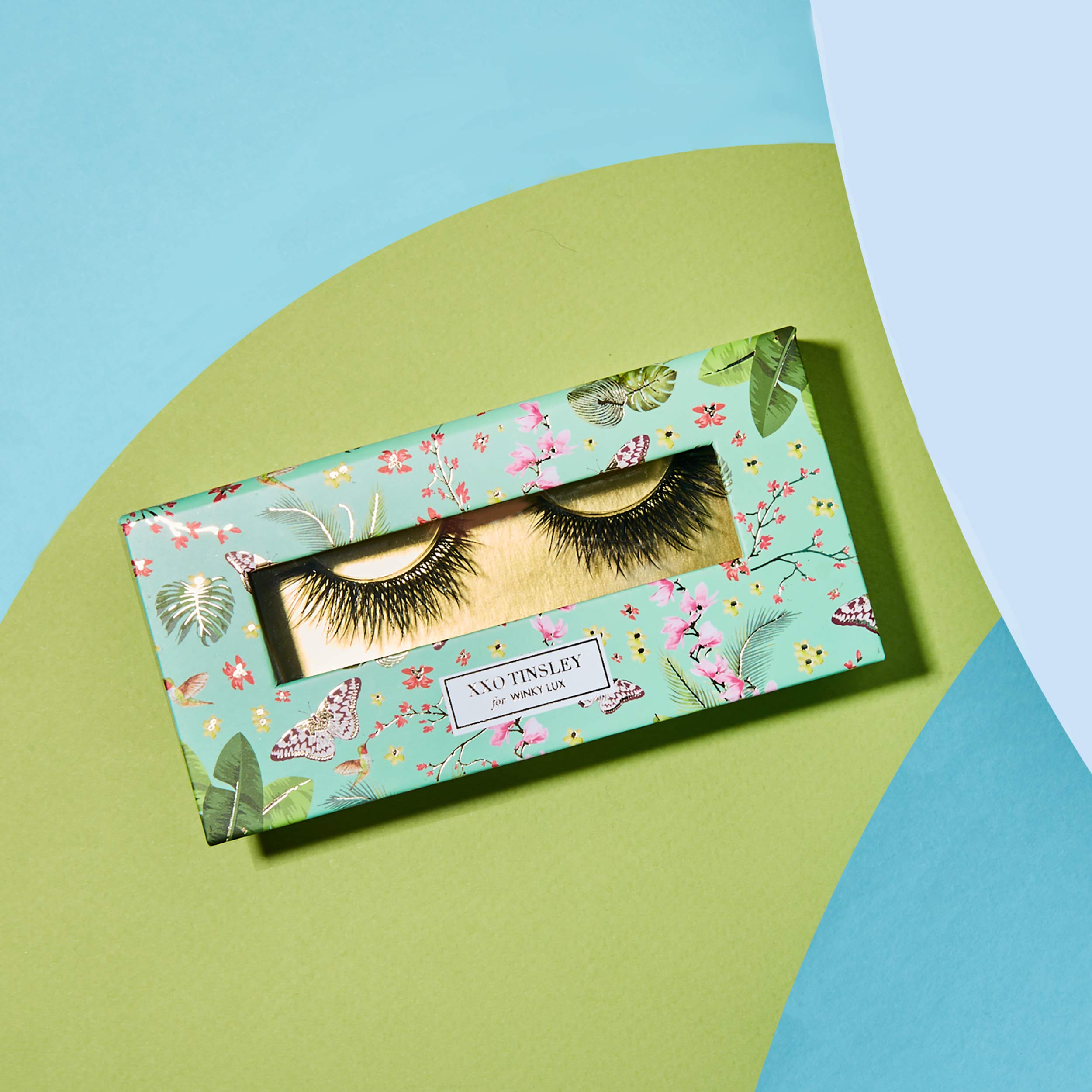 Winky Lux XXO Tinsley False Eyelash Collection, Tinsley Mortimer Collab for Reusable Glue-On False Eyelashes for a Wispy Look, Fake Eyelashes for Full Dramatic Looking Eyes, 1 Pair, Everything