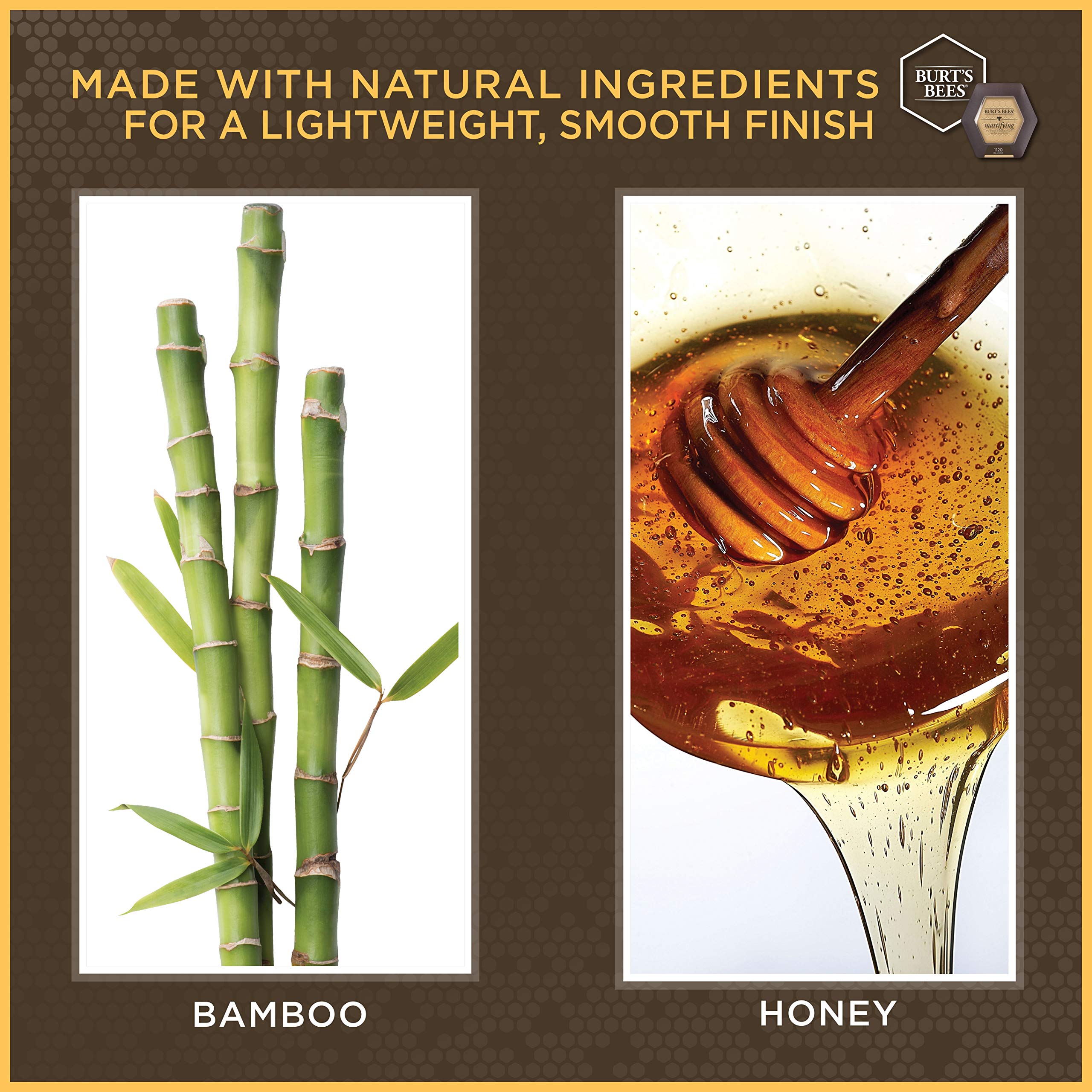 Burts Bees 100% Natural Mattifying Powder Foundation, Vanilla - 0.3 Ounce (Pack of 2)