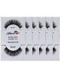 Amorus 100% Human Hair False Eyelashes #117 (6 Pack) Compare Red Cherry