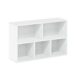 Furinno 5-Cube Open Shelf, White