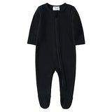 O2Baby Baby Boys Girls Organic Cotton Zip Front Sleeper Pajamas