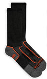 Fruit of the Loom Boys' 6-Pair Half Cushion Crew Socks (Medium, Black)