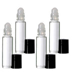 10 ml. Glass Roll on Bottle. Perfect for Essential Oils Aromatherapy, Perfume and Cologne. Plastic Roller Color or Clear Based on Availability. Pipettes Included (144 Bottles, Clear)