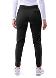 Adar Pro Scrubs for Women - Ultimate Yoga Jogger Scrub Pants -P7104 -Black- XXS