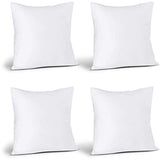 Utopia Bedding Throw Pillows Insert (Pack of 4, White) - 12 x 12 Inches Bed and Couch