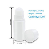 Timoo 5 PCS 50ml Deodorant Bottles, Empty Refillable Roll On Bottles