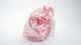 Adults IVORY/BURGUNDY Reversible Satin Hair Bonnet Handmade By RJstyles.co in Sizes X-Large to 5X - with Adjustable Ribbon or Cord options available