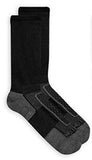 Fruit of the Loom Boys' 6-Pair Half Cushion Crew Socks (Medium, Black)