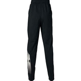 Under Armour Boys' Brawler Tapered Training Pants, Black (001)/White, Youth X-Small