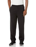 Hanes mens Ecosmart Fleece Sweatpant With Pocket Pants, Black, Small US