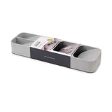 Joseph Joseph DrawerStore Kitchen Drawer Organizer Tray for Cutlery Silverware, Gray