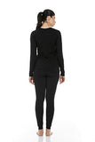 Thermajane Women's Ultra Soft Thermal Underwear Long Johns Set with Fleece Lined